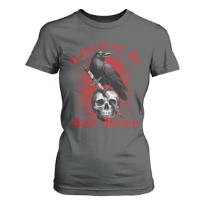 Radicalized By Basic Decency T Shirt For Women Vintage Gothic Victorian Crow Skull - Print Your Wear