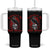 Radicalized By Basic Decency Tumbler With Handle Vintage Gothic Victorian Crow Skull TS11 One Size: 40 oz Black Print Your Wear