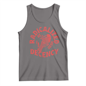 Radicalized By Basic Decency Tank Top Feminist Activist TS11 Deep Heather Print Your Wear
