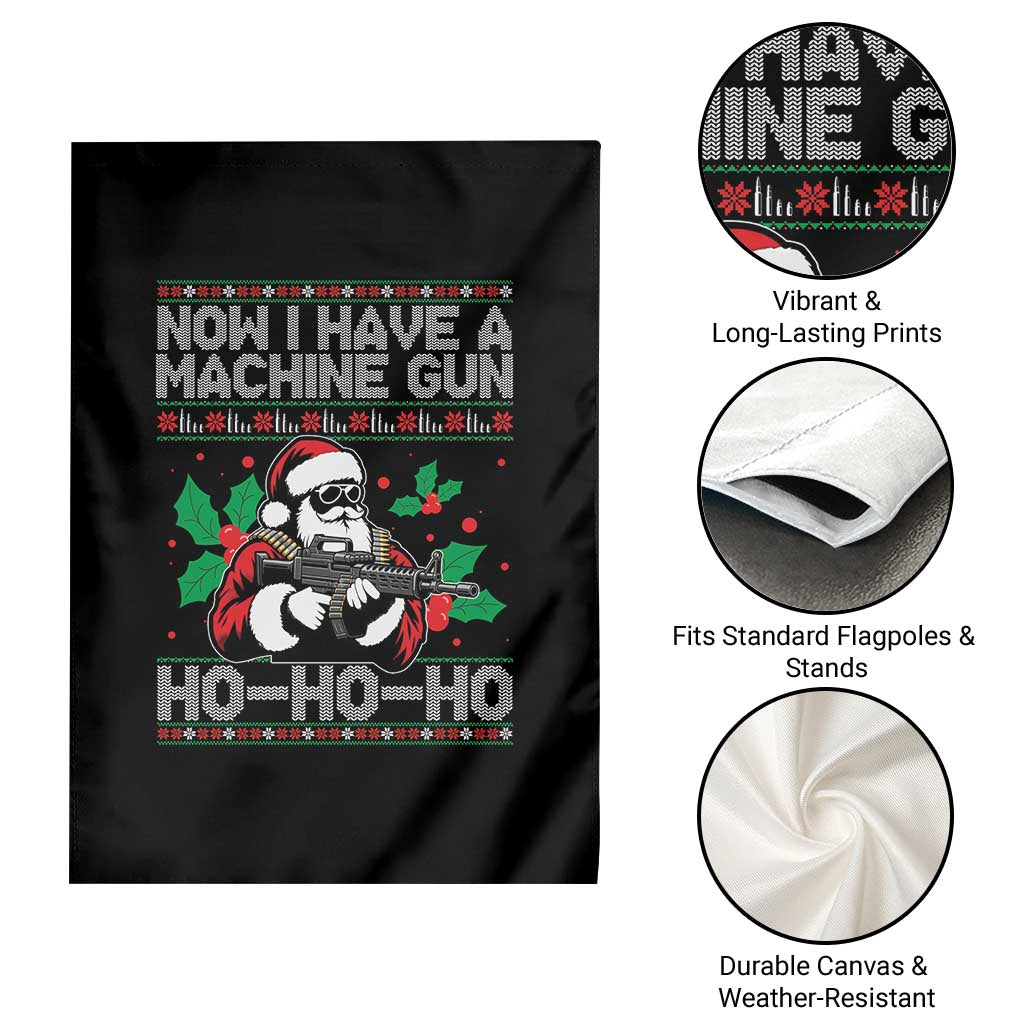 Funny Christmas 80's Die Movie Garden Flag Now I Have A Machine Gun Ho Ho Ho Gun Lover TS11 Print Your Wear