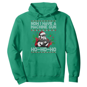 Funny Christmas 80's Die Movie Hoodie Now I Have A Machine Gun Ho Ho Ho Gun Lover TS11 Irish Green Print Your Wear