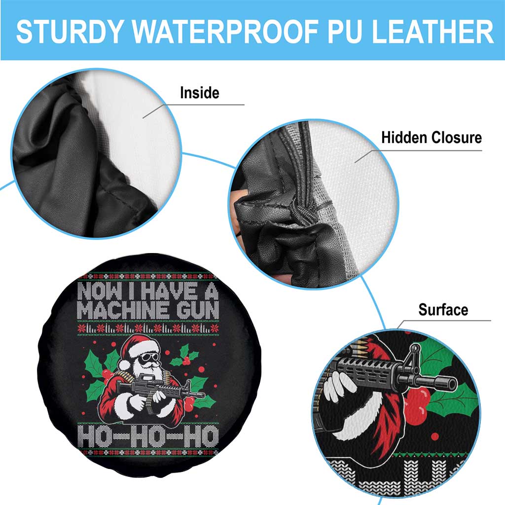 Funny Christmas 80's Die Movie Spare Tire Cover Now I Have A Machine Gun Ho Ho Ho Gun Lover TS11 Print Your Wear