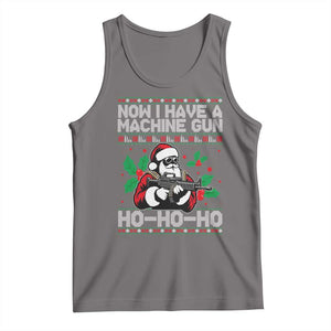 Funny Christmas 80's Die Movie Tank Top Now I Have A Machine Gun Ho Ho Ho Gun Lover TS11 Deep Heather Print Your Wear