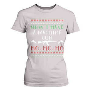 Now I Have A Machine Gun T Shirt For Women Funny Christmas Movie Gun Lover TS11 Ice Gray Print Your Wear