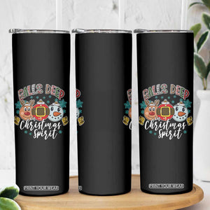 Funny Balls Deep In Christmas Spirit Skinny Tumbler Xmas Humorous Festive TS11 Print Your Wear