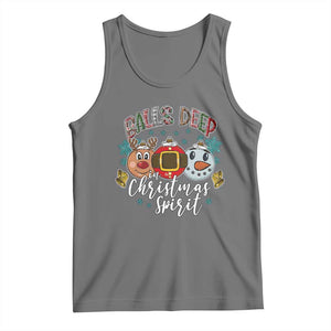 Funny Balls Deep In Christmas Spirit Tank Top Xmas Humorous Festive TS11 Black Heather Print Your Wear