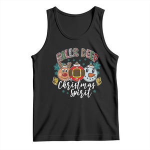 Funny Balls Deep In Christmas Spirit Tank Top Xmas Humorous Festive TS11 Black Print Your Wear