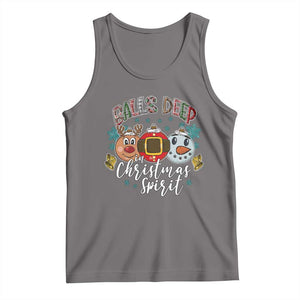 Funny Balls Deep In Christmas Spirit Tank Top Xmas Humorous Festive TS11 Deep Heather Print Your Wear