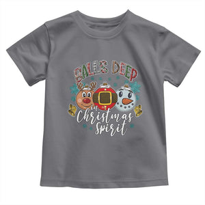 Funny Balls Deep In Christmas Spirit Toddler T Shirt Xmas Humorous Festive TS11 Charcoal Print Your Wear