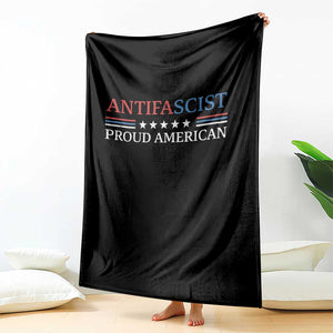 Antifascist Proud American Throw Blanket Fight Fascism Protest Liberal Democrat TS11 Print Your Wear