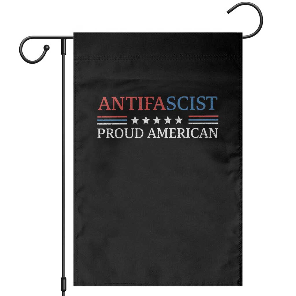 Antifascist Proud American Garden Flag Fight Fascism Protest Liberal Democrat TS11 Black Print Your Wear