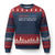 Antifascist Proud American Ugly Christmas Sweater Fight Fascism Protest Liberal Democrat TS11 Navy Red Print Your Wear