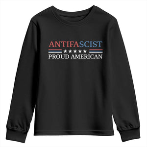 Antifascist Proud American Youth Sweatshirt Fight Fascism Protest Liberal Democrat TS11 Black Print Your Wear
