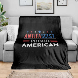 Antifascist Proud American Throw Blanket Fight Fascism Protest Human Rights TS11 Print Your Wear