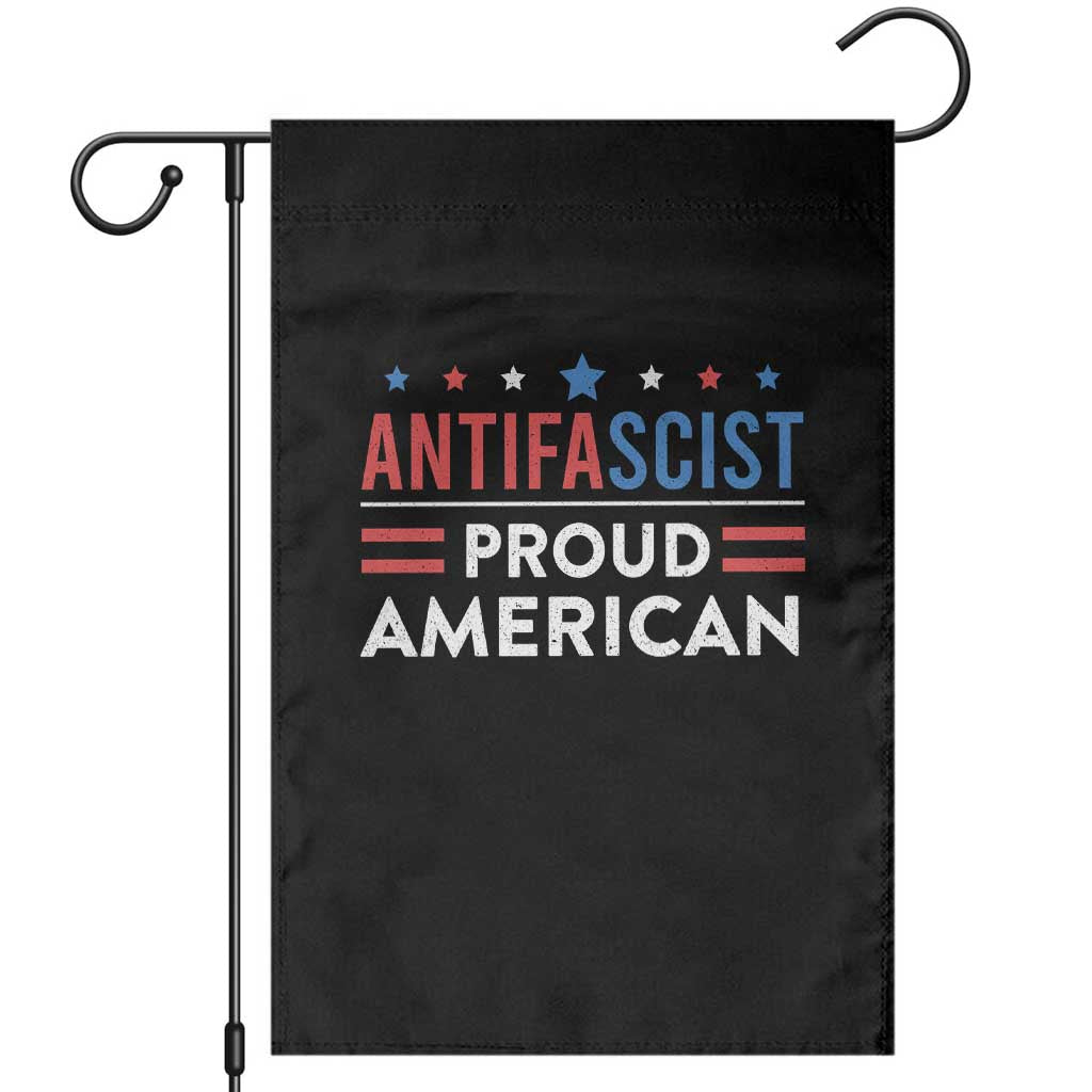 Antifascist Proud American Garden Flag Fight Fascism Protest Human Rights TS11 Black Print Your Wear