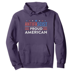 Antifascist Proud American Hoodie Fight Fascism Protest Human Rights TS11 Purple Print Your Wear