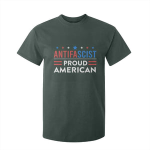 Antifascist Proud American T Shirt For Kid Fight Fascism Protest Human Rights TS11 Dark Forest Green Print Your Wear