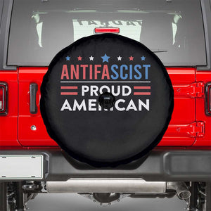 Antifascist Proud American Spare Tire Cover Fight Fascism Protest Human Rights TS11 Black Print Your Wear