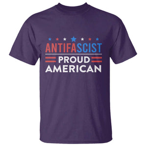 Antifascist Proud American T Shirt - Fight Fascism Protest Human Rights Democracy Tee TS11 Purple Print Your Wear