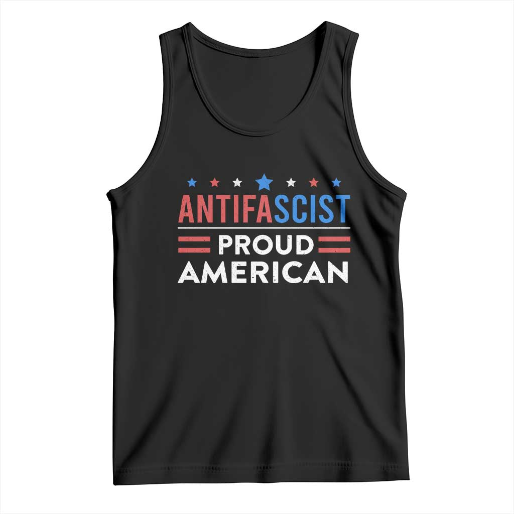 Antifascist Proud American Tank Top Fight Fascism Protest Human Rights TS11 Black Print Your Wear