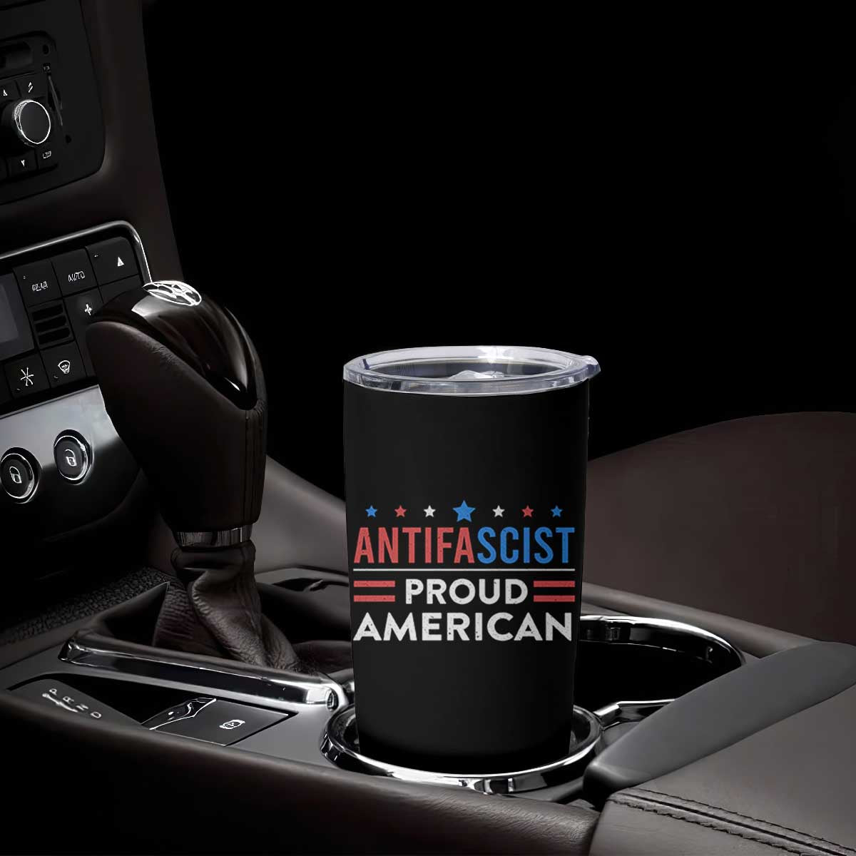 Antifascist Proud American Tumbler Cup Fight Fascism Protest Human Rights TS11 Print Your Wear