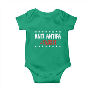 Fight Fascism Protest Anti Fascism Baby Onesie Vintage Stars And Stripes TS11 Irish Green Print Your Wear