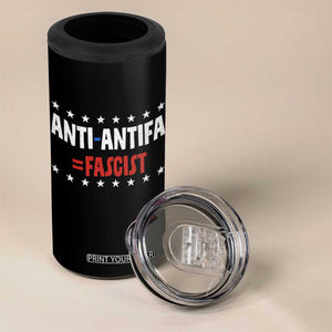 Fight Fascism Protest Anti Fascism 4 in 1 Can Cooler Tumbler Vintage Stars And Stripes TS11 Print Your Wear