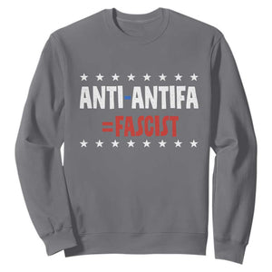 Fight Fascism Protest Anti Fascism Sweatshirt Vintage Stars And Stripes TS11 Charcoal Print Your Wear