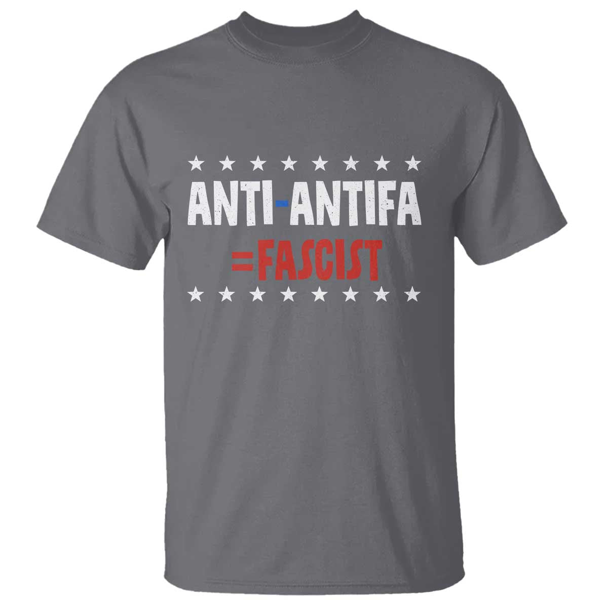 Fight Fascism Protest Anti Fascism T Shirt Vintage Stars And Stripes TS11 Charcoal Print Your Wear