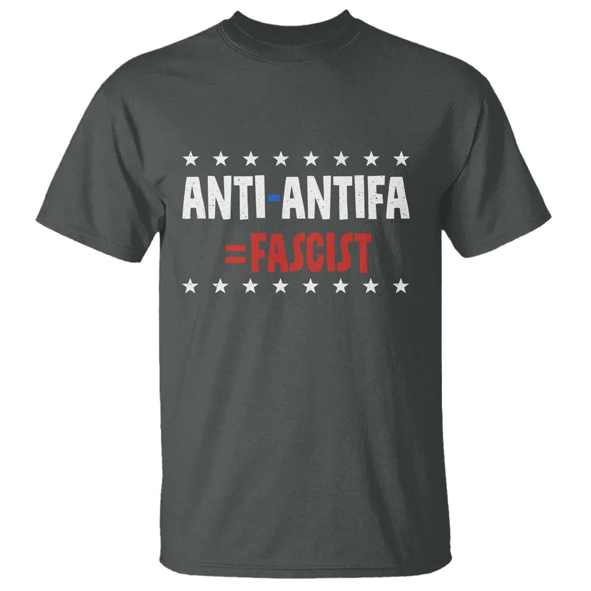 Fight Fascism Protest Anti Fascism T Shirt Vintage Stars And Stripes TS11 Dark Heather Print Your Wear