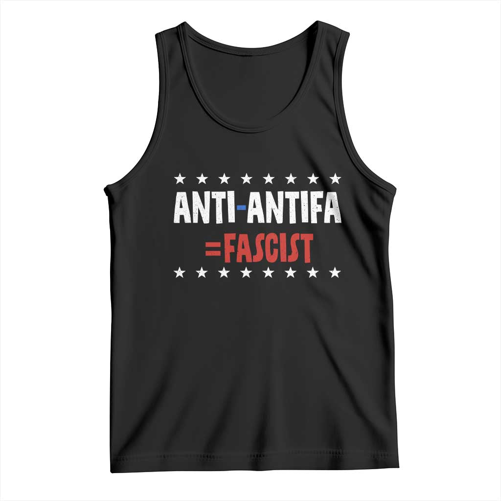 Fight Fascism Protest Anti Fascism Tank Top Vintage Stars And Stripes TS11 Black Print Your Wear