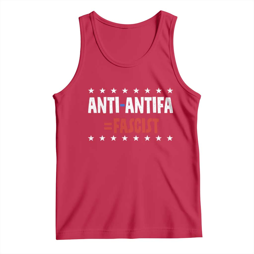 Fight Fascism Protest Anti Fascism Tank Top Vintage Stars And Stripes TS11 Red Print Your Wear
