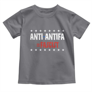 Fight Fascism Protest Anti Fascism Toddler T Shirt Vintage Stars And Stripes TS11 Charcoal Print Your Wear