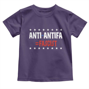 Fight Fascism Protest Anti Fascism Toddler T Shirt Vintage Stars And Stripes TS11 Purple Print Your Wear