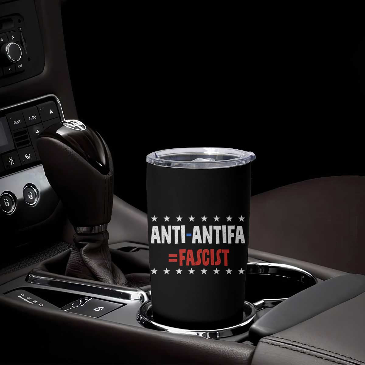 Fight Fascism Protest Anti Fascism Tumbler Cup Vintage Stars And Stripes TS11 Print Your Wear