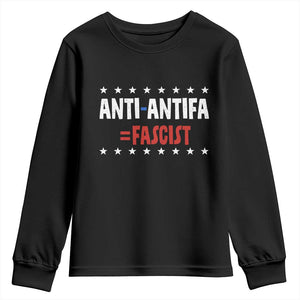 Fight Fascism Protest Anti Fascism Youth Sweatshirt Vintage Stars And Stripes TS11 Black Print Your Wear