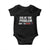 Funny Anti Fascism Protest Baby Onesie Solve The Problem TS11 Black Print Your Wear