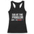 Funny Anti Fascism Protest Racerback Tank Top Solve The Problem TS11 Black Print Your Wear