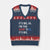 Funny Aunt Tifa V-Neck Knit Sweater Vest Its Me Hi I Am The Aunt Tifa Fight Fascism Protest TS11 Navy Red Print Your Wear