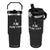 Funny I Am Aunt Tifa Flip Straw Tumbler Political Satire Fight Fascism Protest TS11 One Size: 30 oz Black Print Your Wear