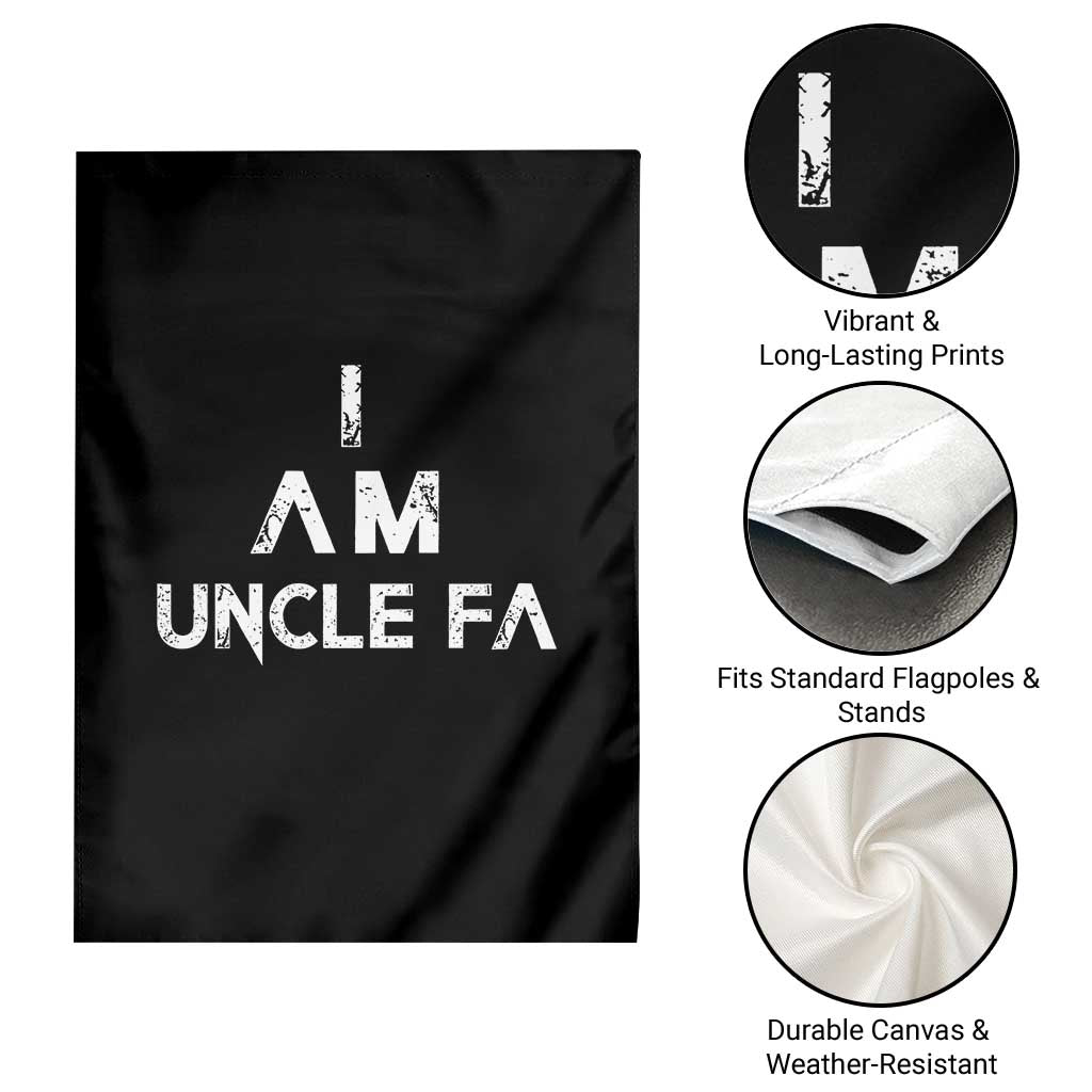 Funny I Am Uncle Fa Garden Flag Political Satire Fight Fascism Protest TS11 Print Your Wear