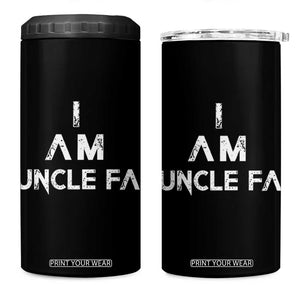 Funny I Am Uncle Fa 4 in 1 Can Cooler Tumbler Political Satire Fight Fascism Protest TS11 One Size: 16 oz Black Print Your Wear