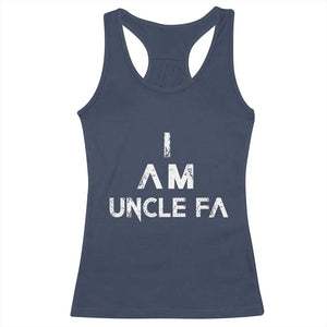 Funny I Am Uncle Fa Racerback Tank Top Political Satire Fight Fascism Protest TS11 Navy Print Your Wear