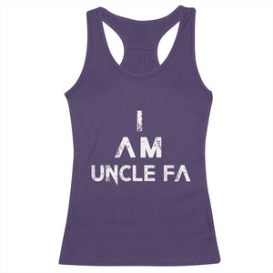 Funny I Am Uncle Fa Racerback Tank Top Political Satire Fight Fascism Protest TS11 Purple Print Your Wear