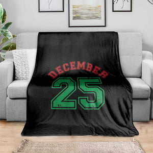December 25 Christmas Sport Jersey Number Xmas Throw Blanket TS11 Print Your Wear