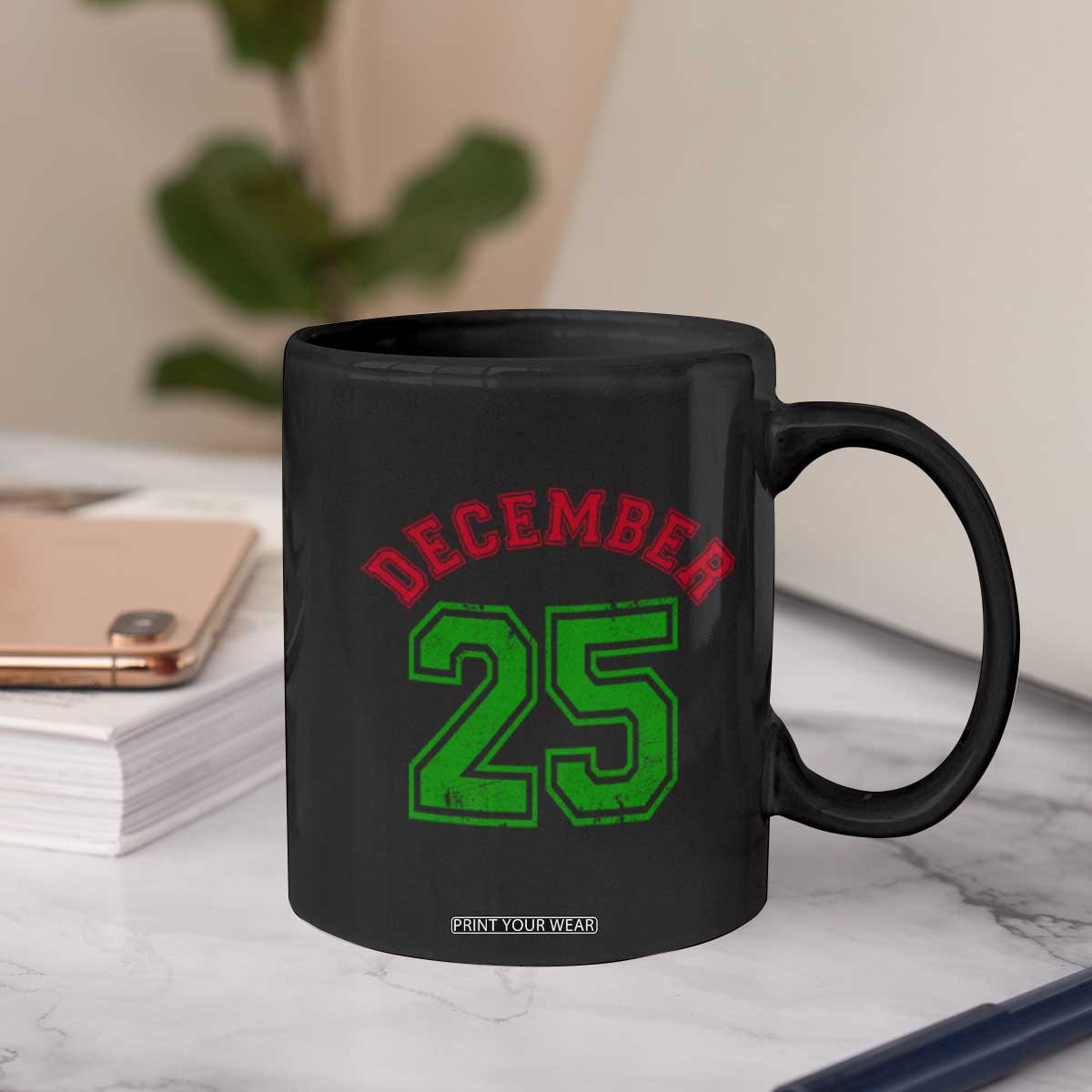 December 25 Christmas Sport Jersey Number Xmas Coffee Mug TS11 Print Your Wear