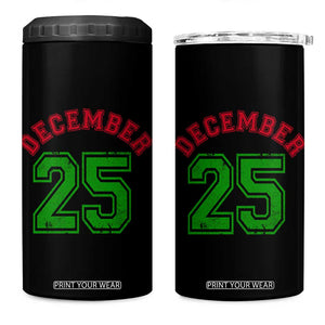 December 25 Christmas Sport Jersey Number Xmas 4 in 1 Can Cooler Tumbler TS11 One Size: 16 oz Black Print Your Wear