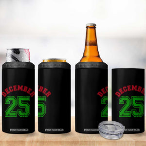 December 25 Christmas Sport Jersey Number Xmas 4 in 1 Can Cooler Tumbler TS11 Print Your Wear