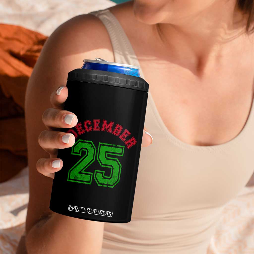 December 25 Christmas Sport Jersey Number Xmas 4 in 1 Can Cooler Tumbler TS11 Print Your Wear