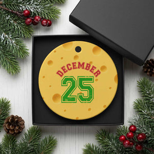 December 25 Christmas Sport Jersey Number Xmas Ceramic Ornament TS11 1pc Yellow Cheese Print Your Wear